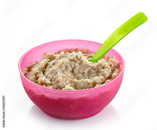 Bowl of oats porridge