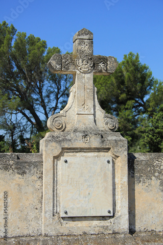 Wallpaper Mural Cross ornament at a French cemetary Torontodigital.ca