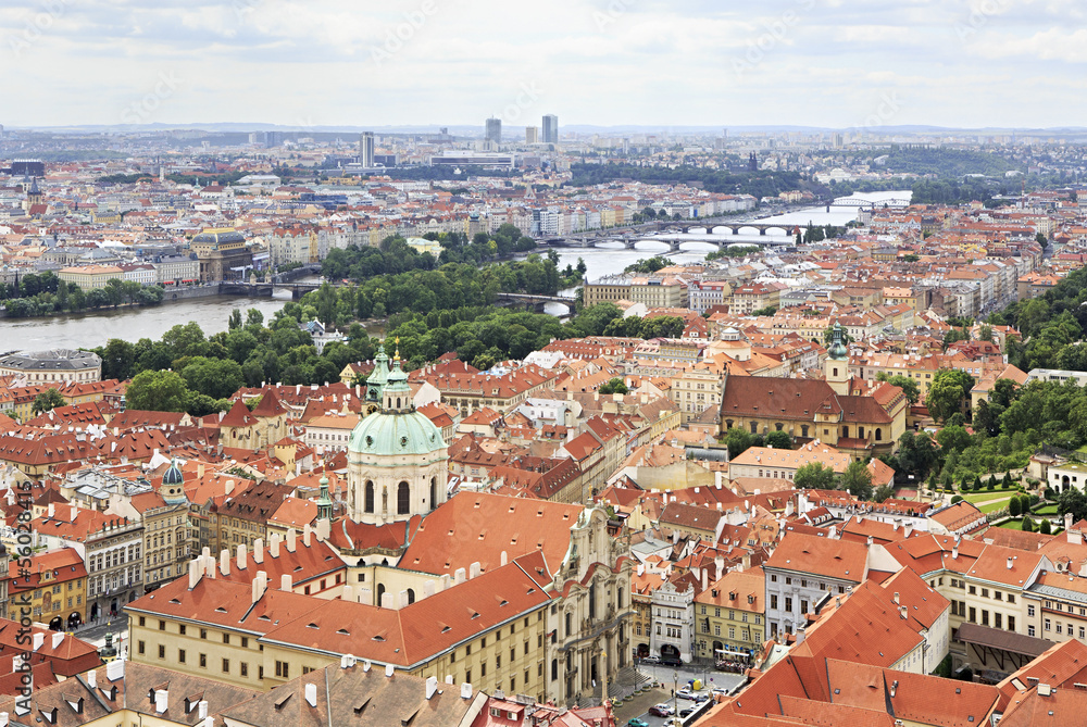 Historical center of Prague (View from the tower of Saint Vitus