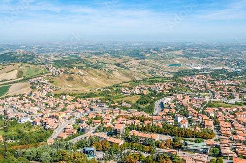 Fotografie View at The Borgo Maggiore from San Marino