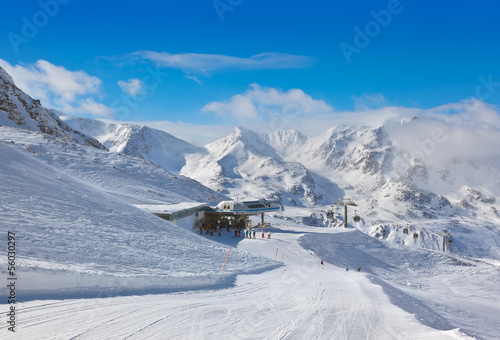 Mountain ski resort Hochgurgl Austria