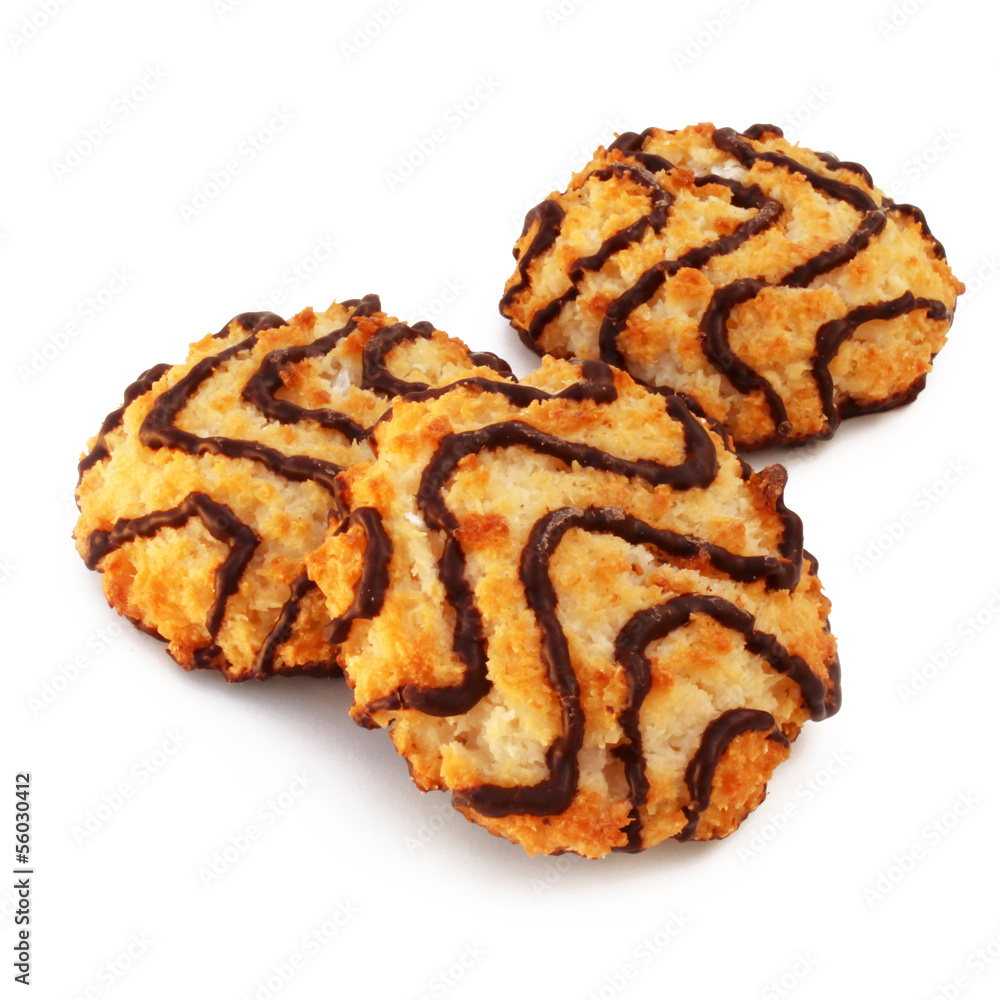 Fototapeta premium Biscuit noix de coco et chocolat