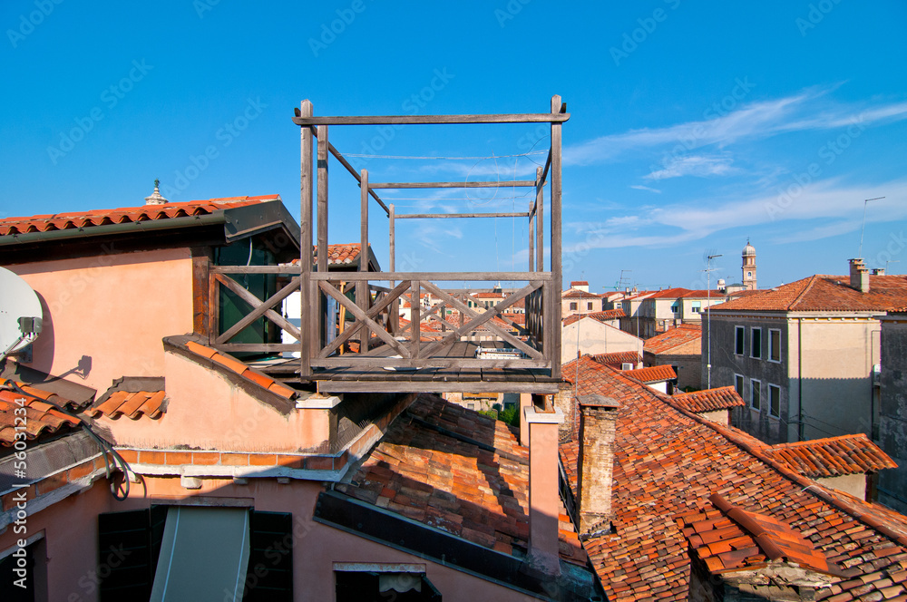 Naklejka premium Venice Italy altana terrace