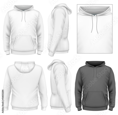 Men's hoodie design template