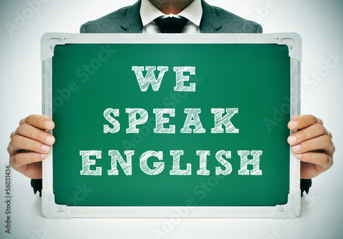 we speak english