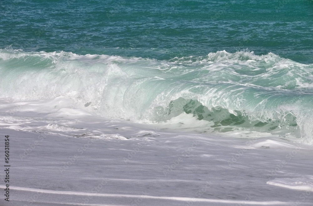 Fototapeta premium Strand mit Wellen - beach with waves 07