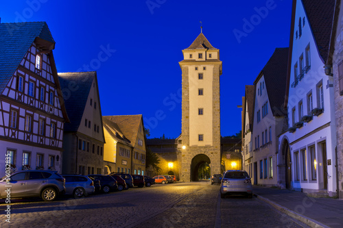 Night scene in Rothenburg ob der Tauber