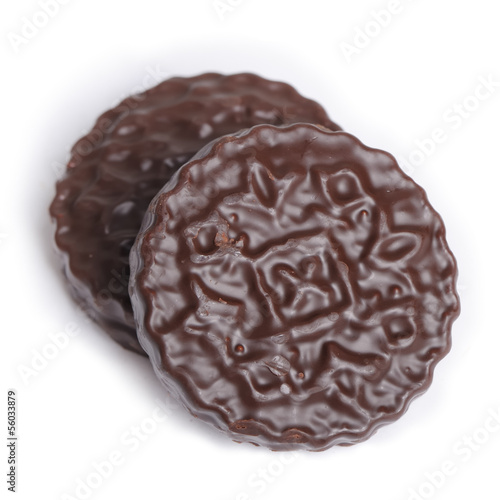Chocolate round cookie