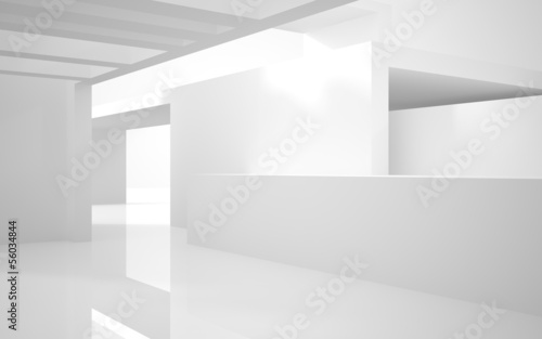 Abstract Architecture. abstract white building on a white backgr