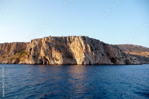 Seaside cliffs, close to Nafplio, Greece