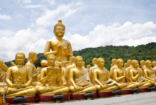Golden Buddha statue at Buddha Memorial park, Thailand