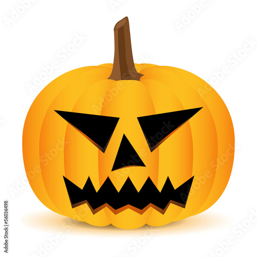 Halloween Pumpkin isolated on white