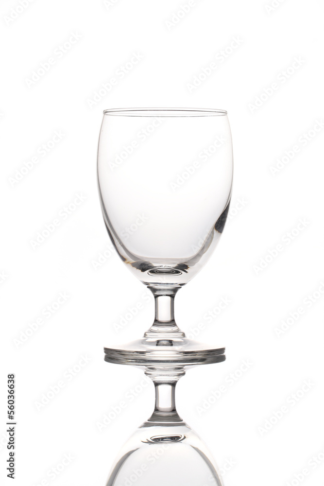 single empty wine glass isolated on the white background single empty wine glass isolated on the white background