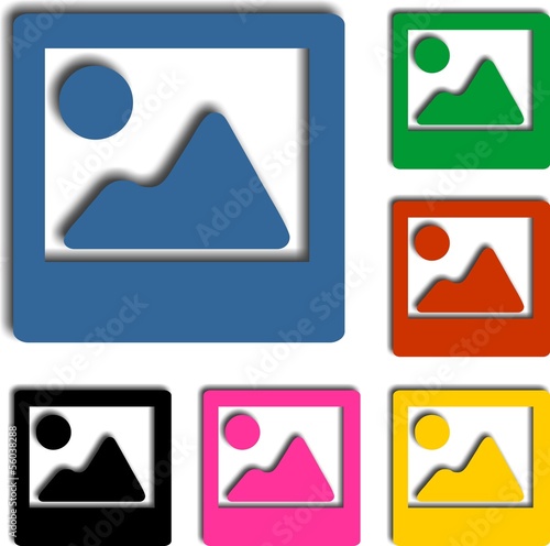 Photographs pictures - Vector icon