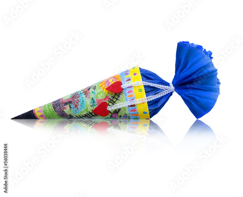 Blaue Schultüte