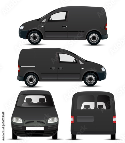 Black Van Mockup