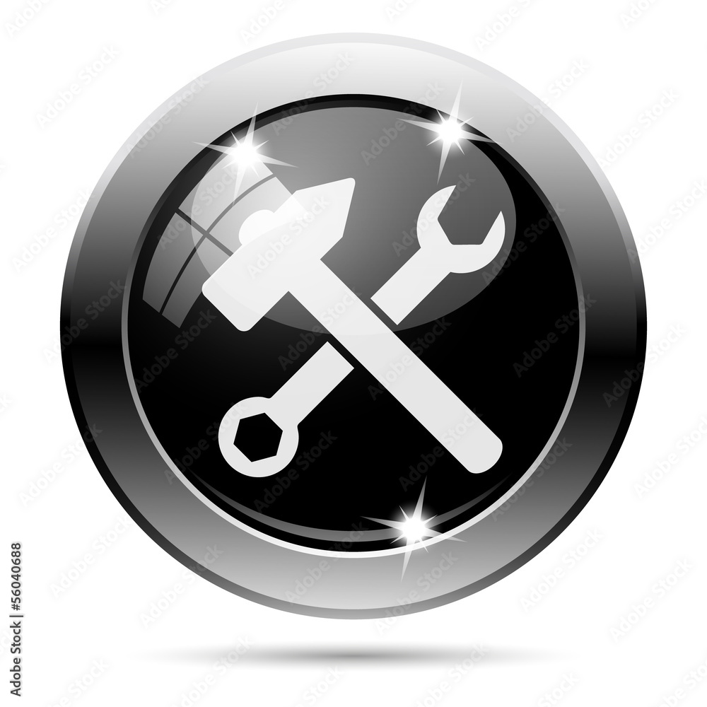 Metallic black glossy icon Metallic black glossy icon