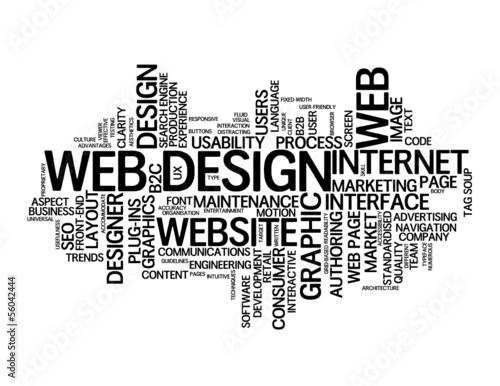 WEB DESIGN Tag Cloud (internet website homepage graphics vector)