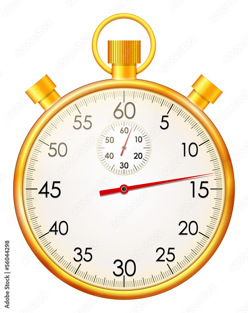 Golden stopwatch Golden stopwatch