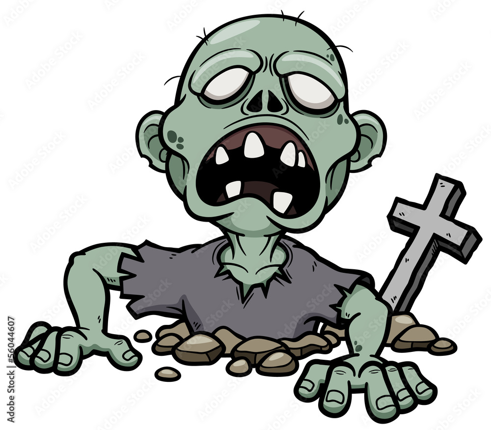 Vector illustration of Cartoon zombie Vector illustration of Cartoon zombie