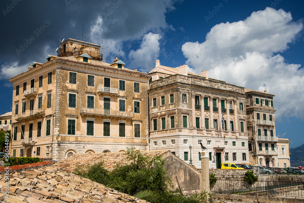 Municipal building in Corfu, Greece