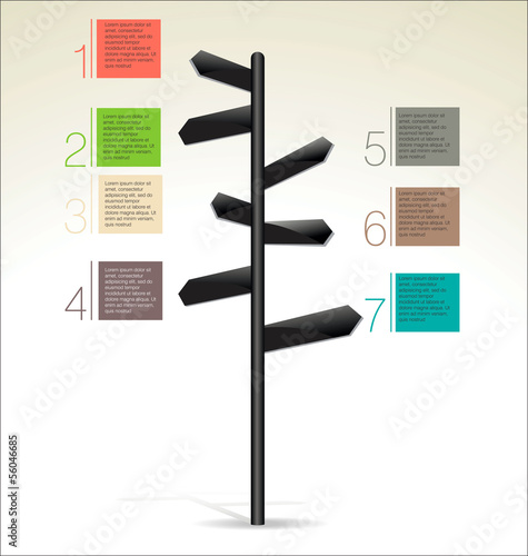 Blank road sign