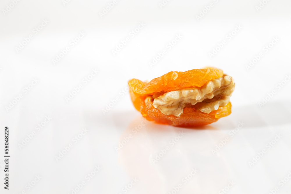 Dried Apricots stuffed sliced pistachios are a popular delicacy Dried Apricots stuffed sliced pistachios are a popular delicacy