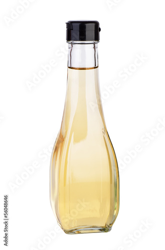 Obraz na plátně Decanter with white balsamic (or apple) vinegar