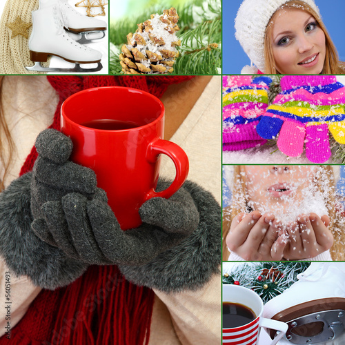Winter collage