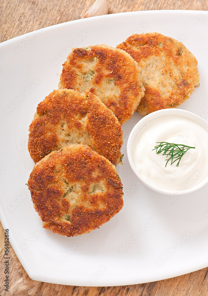 cutlets cauliflower with dill and garlic cutlets cauliflower with dill and garlic
