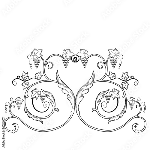Vintage calligraphic design element