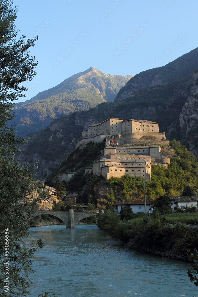 Fortress of Bard in Aosta Valley
