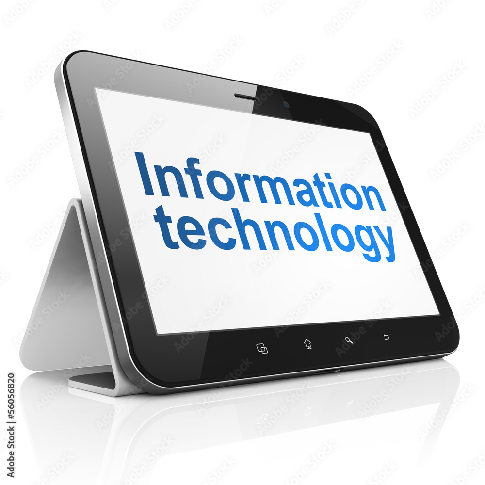 Information concept: Information Technology on tablet pc compute Information concept: Information Technology on tablet pc compute