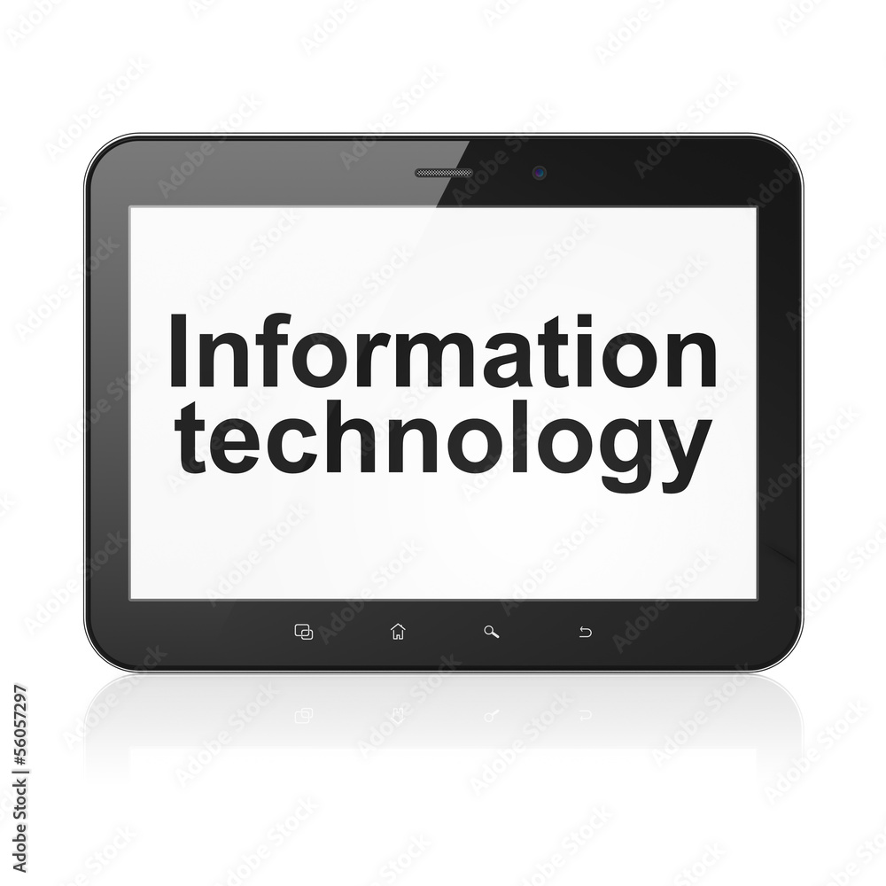 Information concept: Information Technology on tablet pc compute Information concept: Information Technology on tablet pc compute