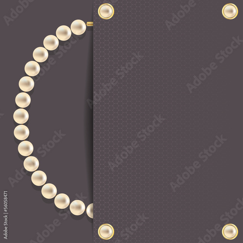 dark with pearls