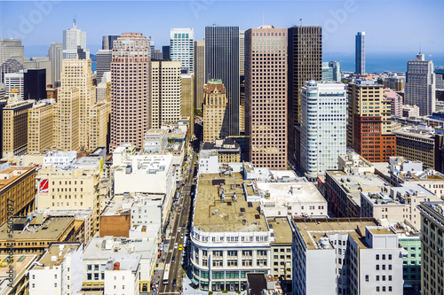 view from the rooftop to the city of San Francisco