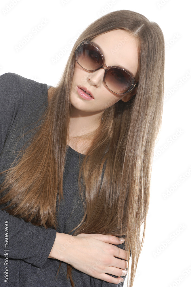 Portrait of a beautiful young woman posing Portrait of a beautiful young woman posing