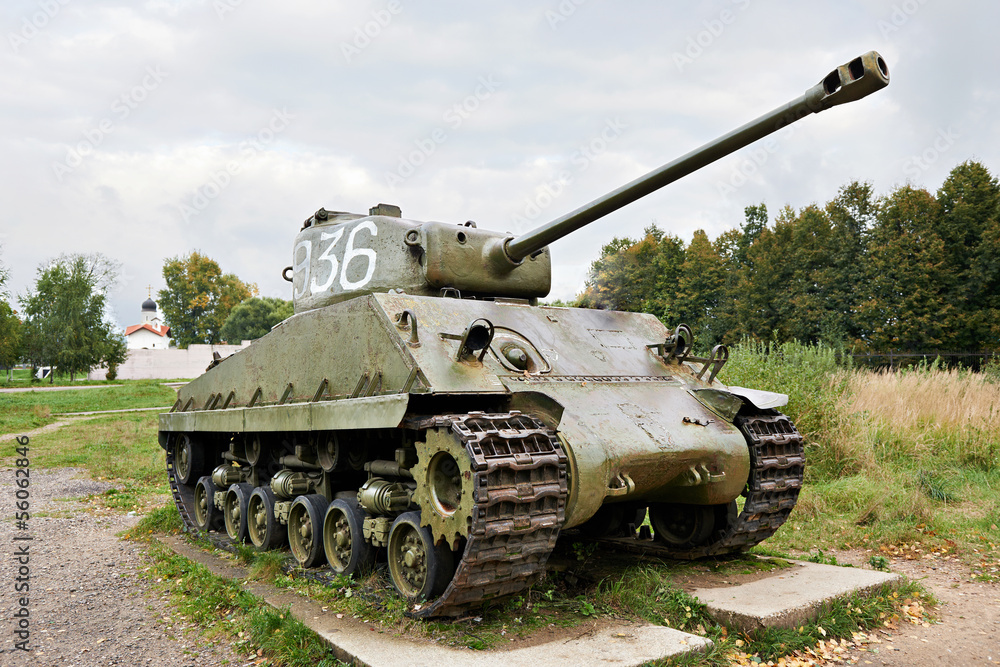 Middle tank Army USA M4 Sherman Middle tank Army USA M4 Sherman