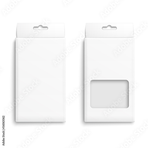 White paper packaging box.