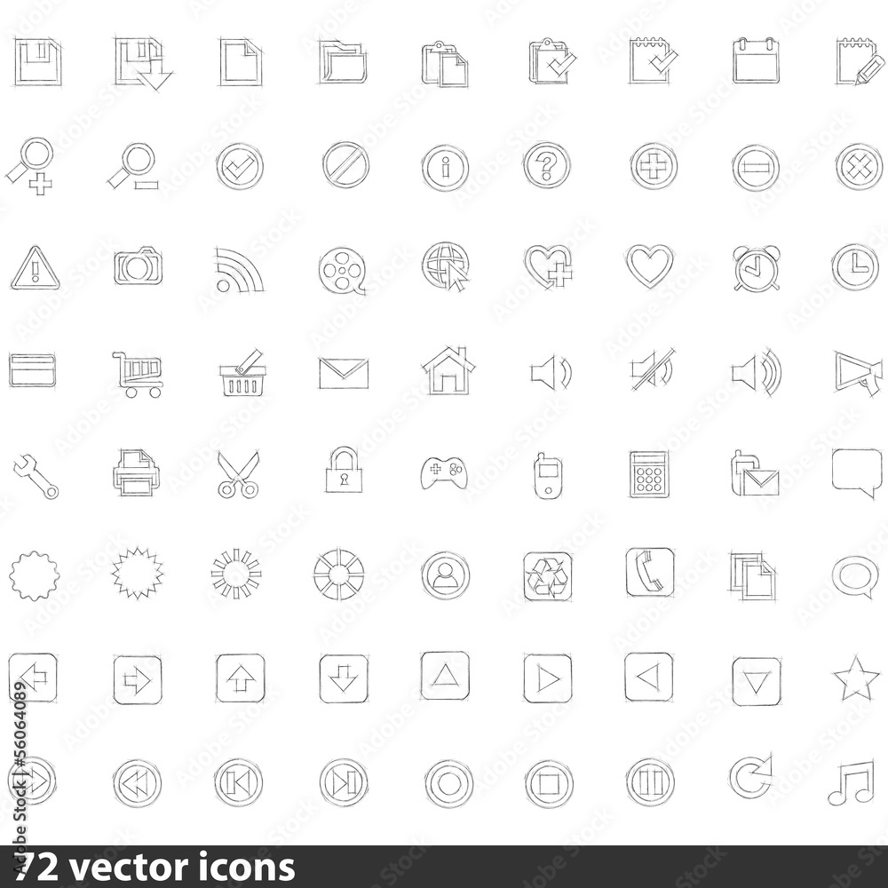 Collection of Web Icons in Vector illustration Collection of Web Icons in Vector illustration