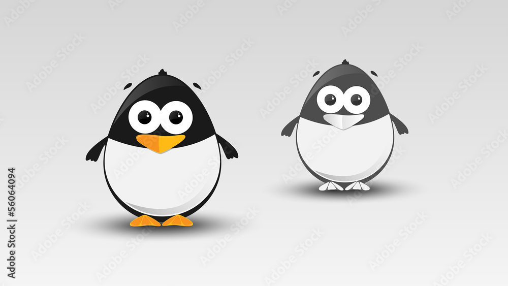 Fototapeta premium Cartoon Penguin in Vector illustration