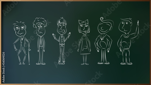 Caricature People in Vector