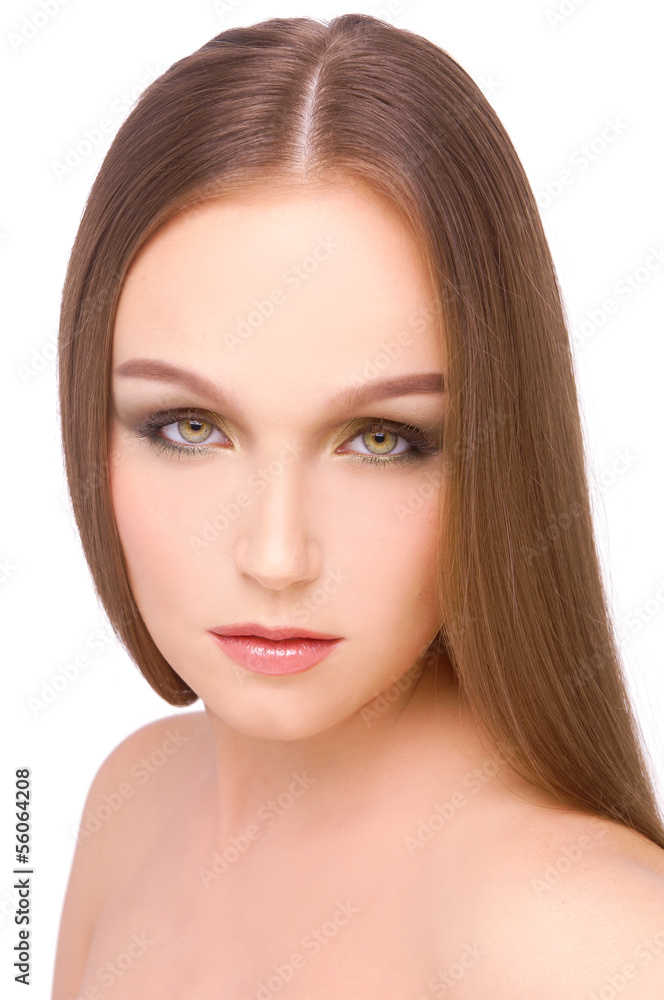 charming pretty woman with straight long hair charming pretty woman with straight long hair