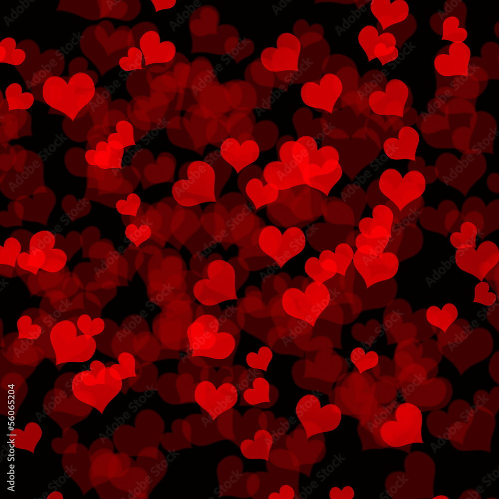 Dark background with hearts Dark background with hearts