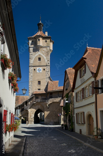 Fototapeta Naklejka Na Ścianę i Meble -  Ancient Gate in Rothenburg ob der Tauber