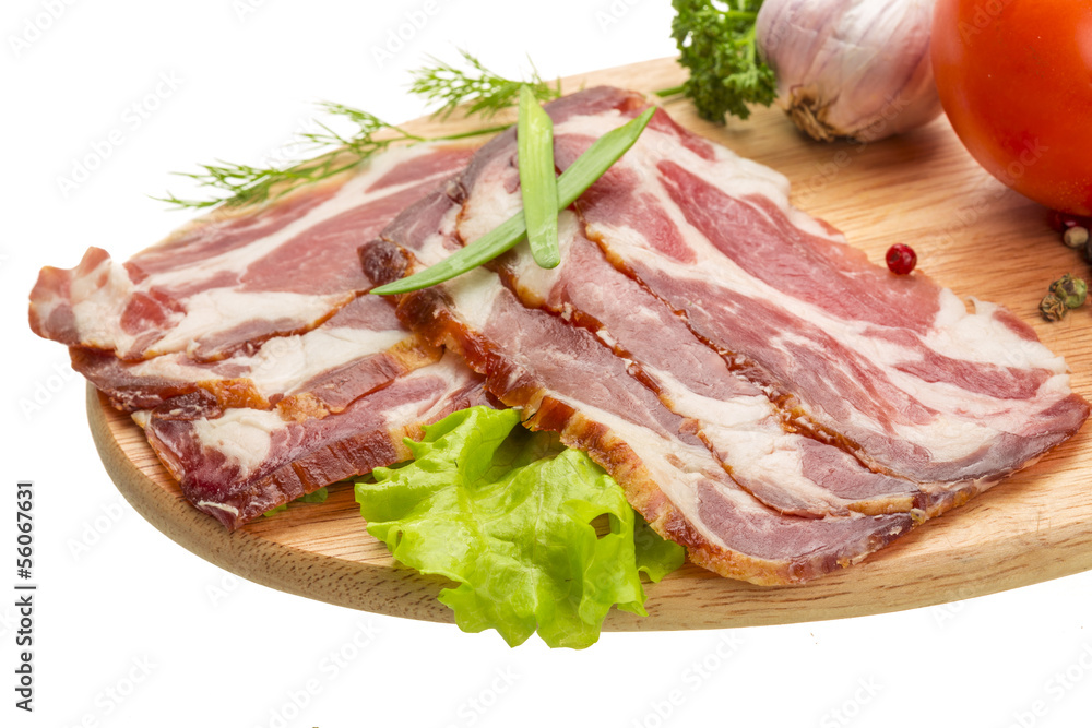 Bacon with vegetables Bacon with vegetables