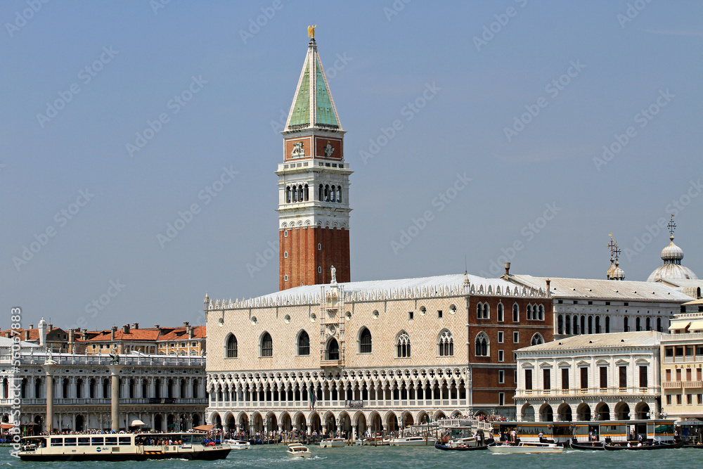 high Bell Tower of San Marco and the glorious  Palazzo ducale 1