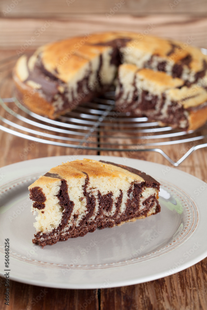 Zebra marble cake Zebra marble cake