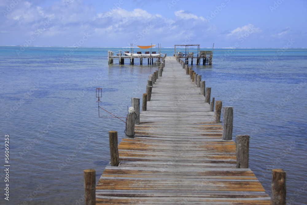 Fototapeta premium ponton i laguna