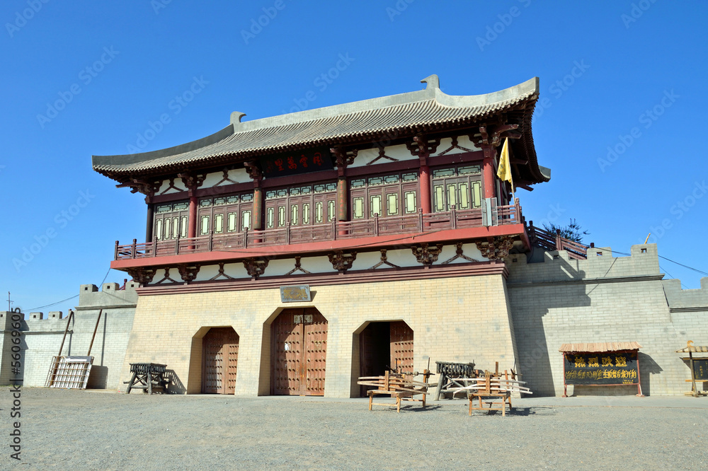 Duhuang Ancient City Ruins in Gansu province,China Duhuang Ancient City Ruins in Gansu province,China